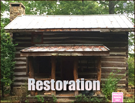 Historic Log Cabin Restoration  Conetoe, North Carolina